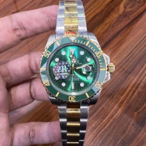 Green dial two tone oyster chain